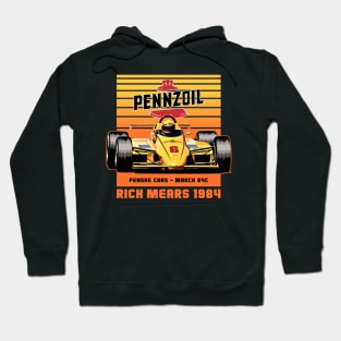 Rick Mears 1984 80s Retro Hoodie